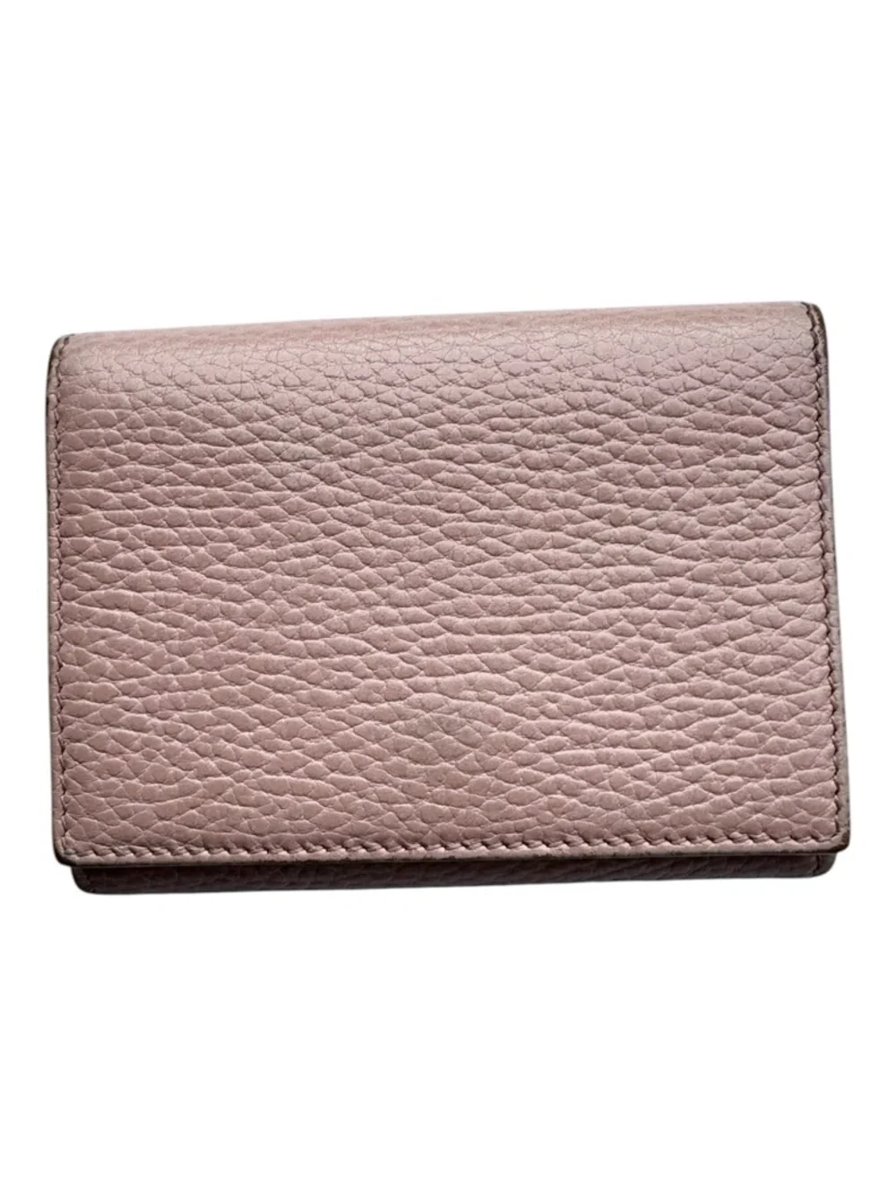 Gucci Marmont GG Blush Pink Pebbled Leather Trifold Compact Wallet with COA - Picture 3 of 13